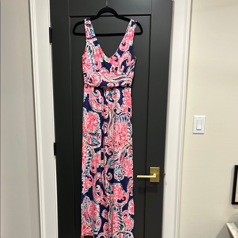 Lilly Pulitzer Pink and Blue Paisley Dress